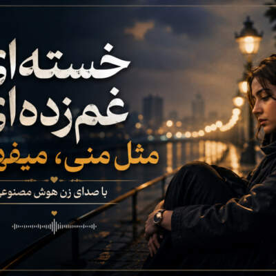 دانلود آهنگ  خسته‌ ای غم‌ زده‌ ای مثل منی میفهمم با صدای زن هوش مصنوعی