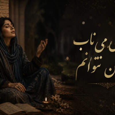 دانلود آهنگ  من بی می ناب زیستن نتوانم با صدای زن هوش مصنوعی