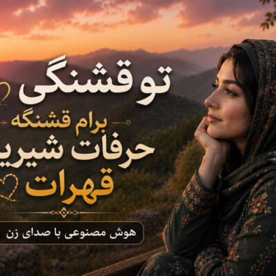 دانلود آهنگ  تو قشنگی برام قشنگه حرفات شیرینه قهرات با صدای زن هوش مصنوعی
